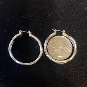 Silver Hoop Earrings